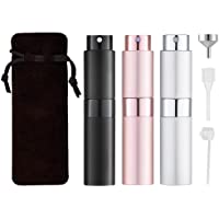 Los mejores  - Toureal 8ML Atomizador Perfume Recargable (3 Piezas) Bote Spray Pulverizador Vacía- Dosificador para Colonia (Set de…
